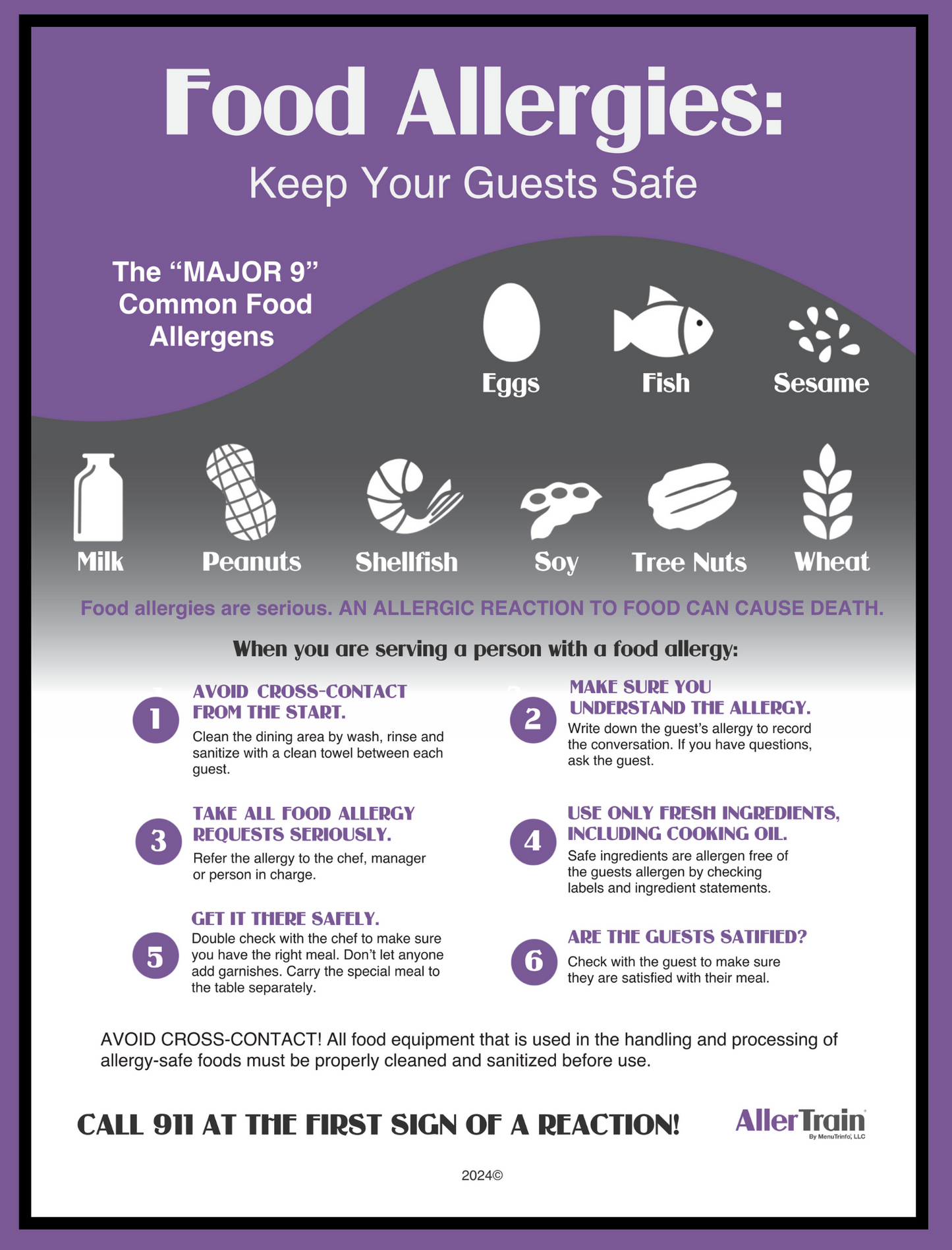 Food Allergy Poster (English)